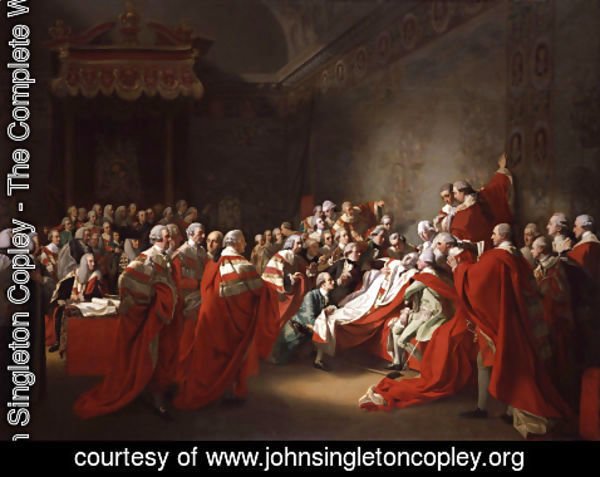 John Singleton Copley - The Collapse of the Earl of Chatham in the House of Lords (or The Death of the Earl of Chatham)