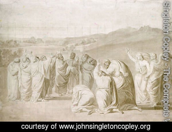 John Singleton Copley - Study for "The Ascension"