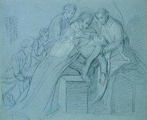 Study for the Central Group in the Death of Earl of Chatham