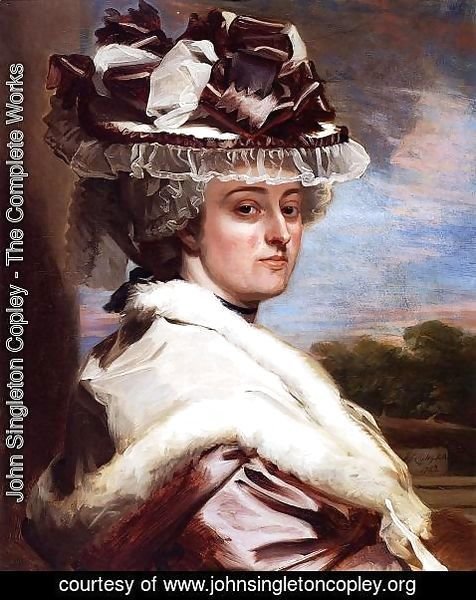 John Singleton Copley - Portrait Of Letitia F  Balfour